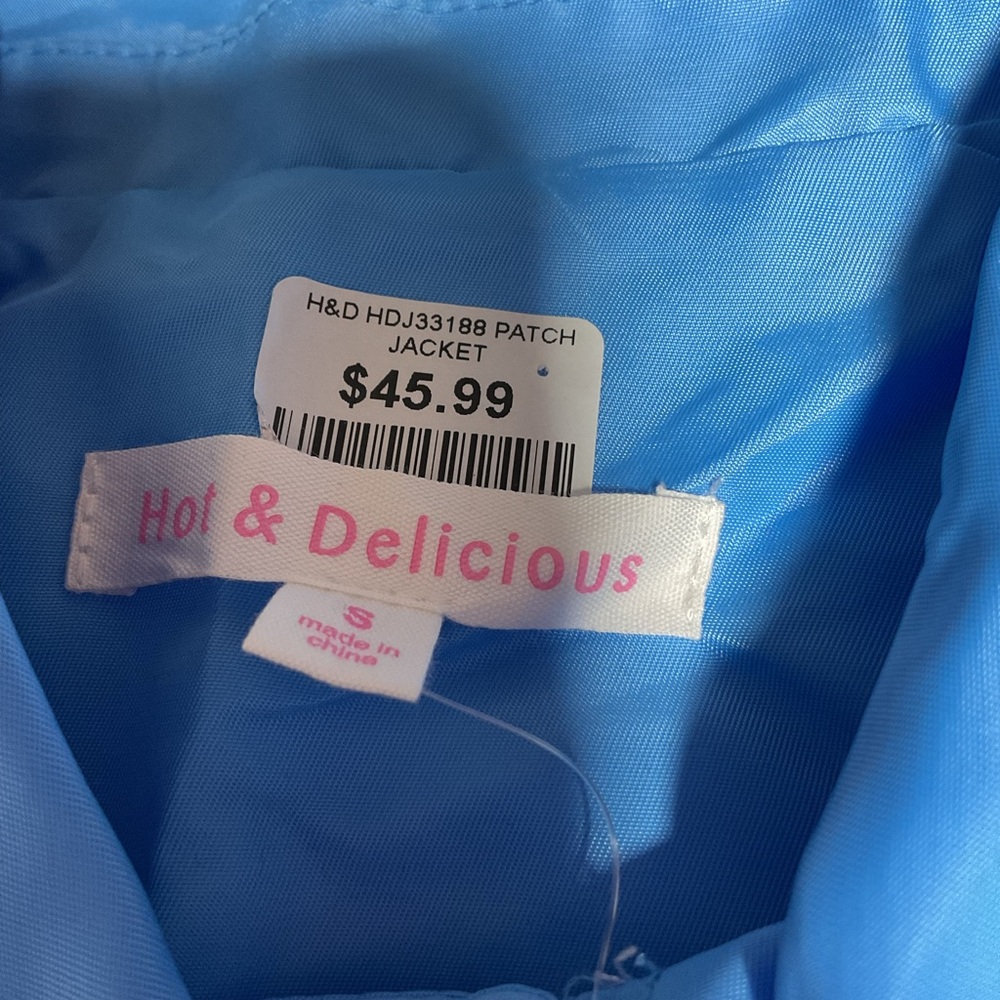 Hot & Delicious Vibrant Blue Jacket size S - Picture 2 of 7